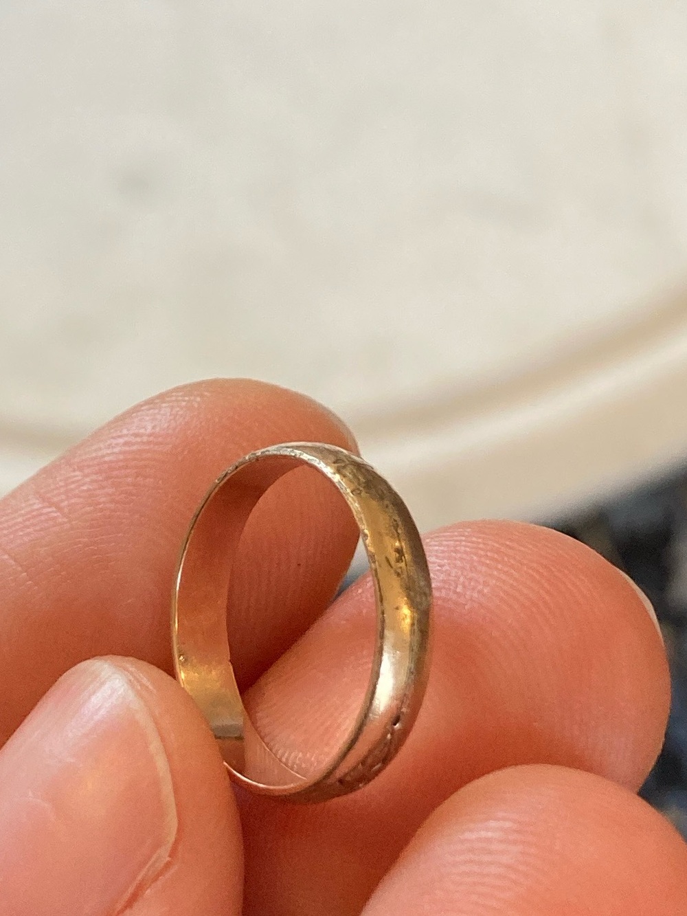 Antique Victorian “BABY” Engraved Ring, Size 3 - Picture 12 of 14